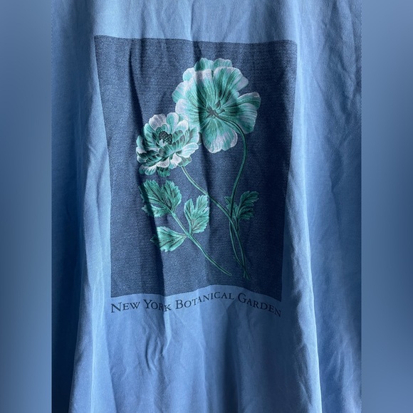 New Madewell NYBG Men Blue Design T Shirt Size Medium - Picture 3 of 11